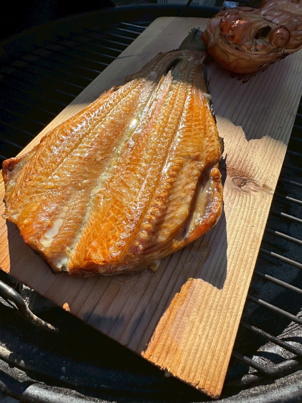 ホッケの杉板焼き